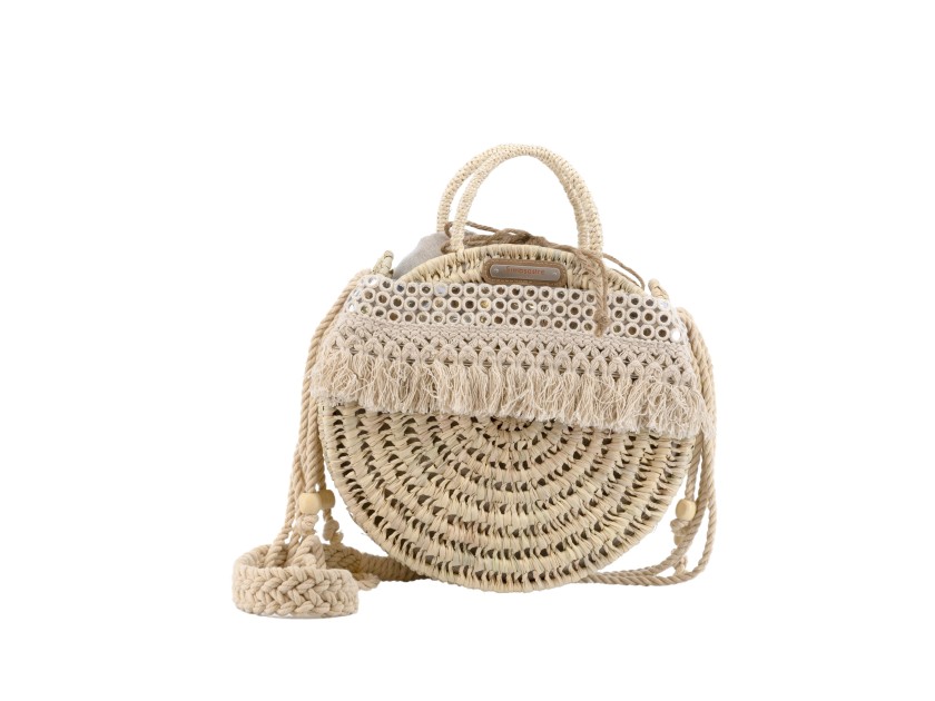 Bolso de palma con bandolera NICOLE